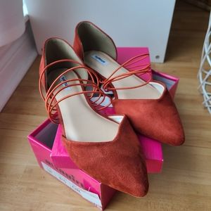 Seude kitten heels shoes sz 8 by Attagirl japan